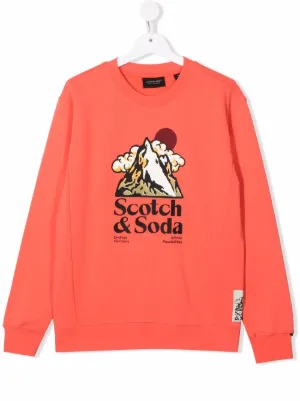 Hadudu Women Comfy Printing Casual Crew Neck Flannel Pullover Sweatshirt Tops 