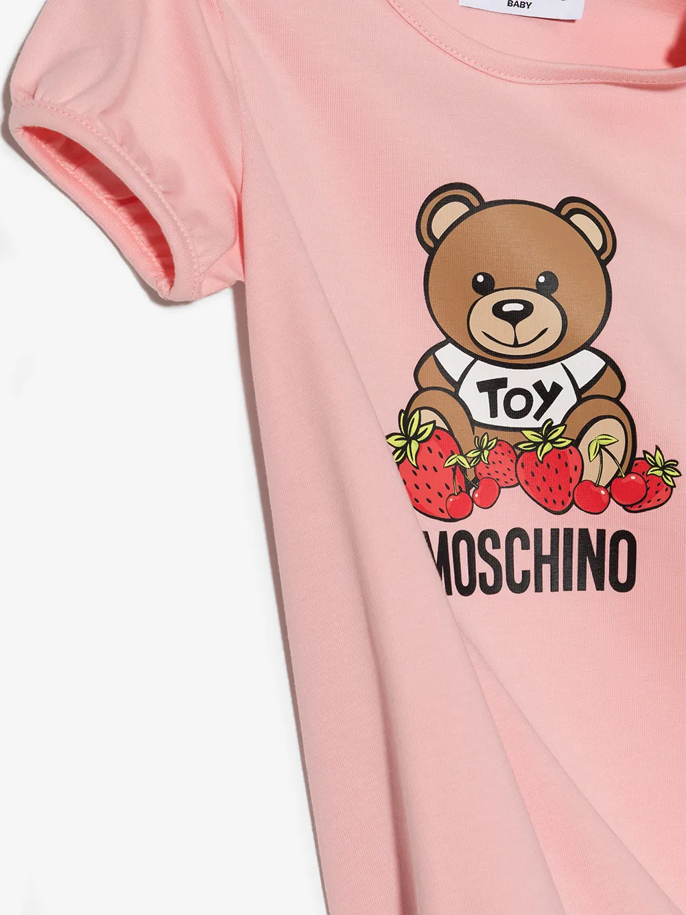 фото Moschino kids комбинезон с короткими рукавами и логотипом