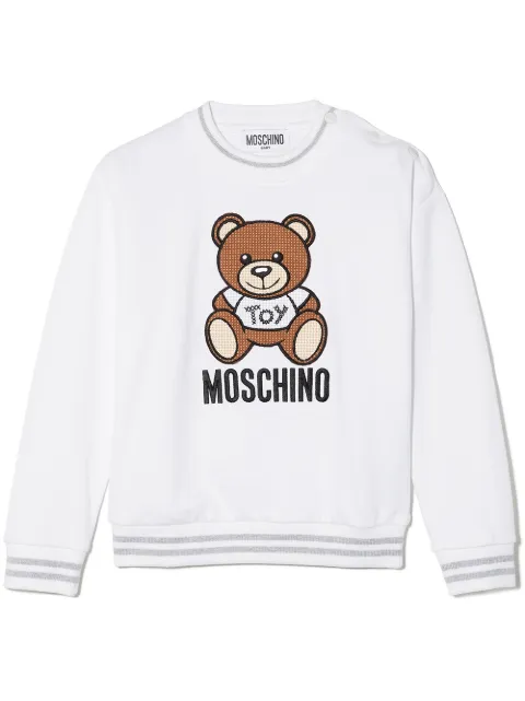Moschino Kids سويت شيرت بنقش تيدي