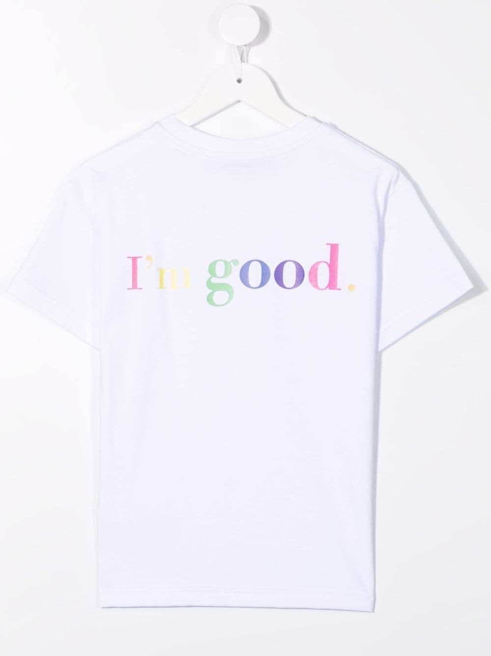 Shop Ireneisgood Slogan Crew-neck T-shirt In 白色