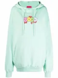 IRENEISGOOD oversized logo-print hoodie - Green