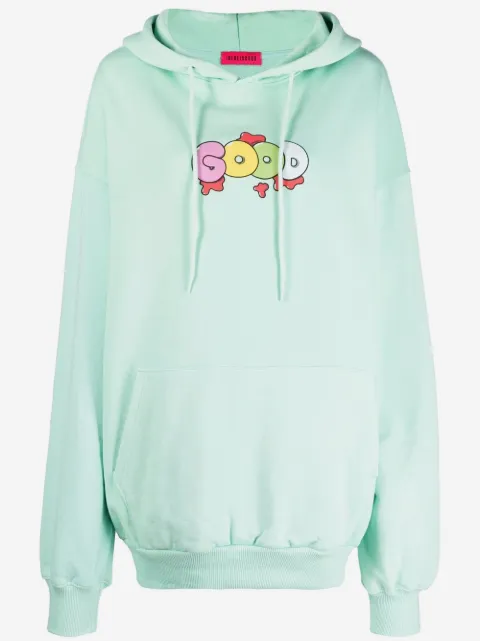 IRENEISGOOD oversized logo-print hoodie