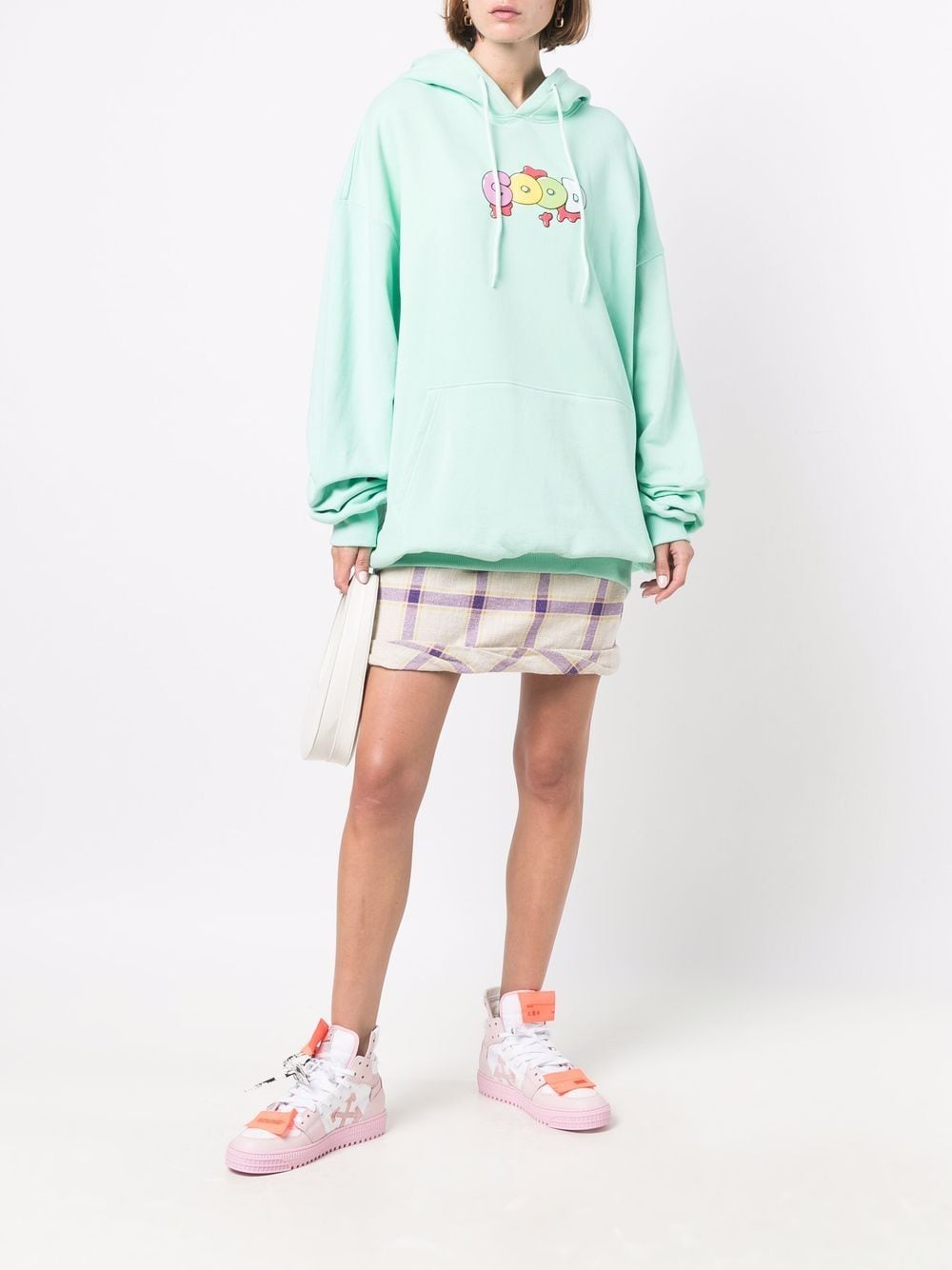 Image 2 of IRENEISGOOD oversized logo-print hoodie