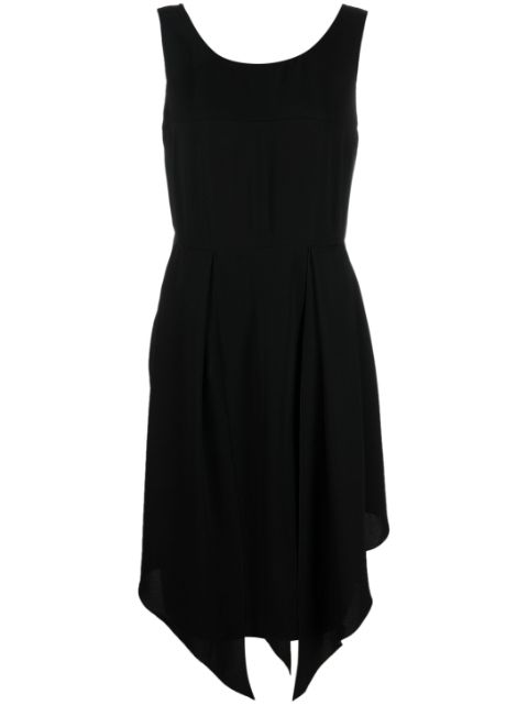 HOT SALE CHANEL asymmetric sleeveless silk dress Women