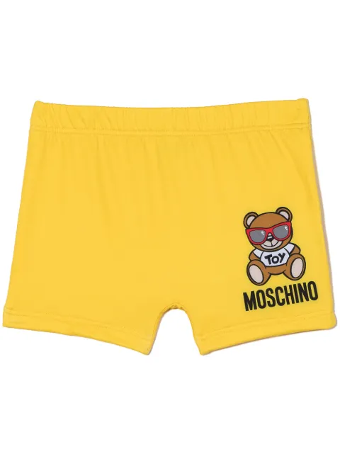 Moschino Kids شورت سباحة بزينة تيدي بنظارة شمس
