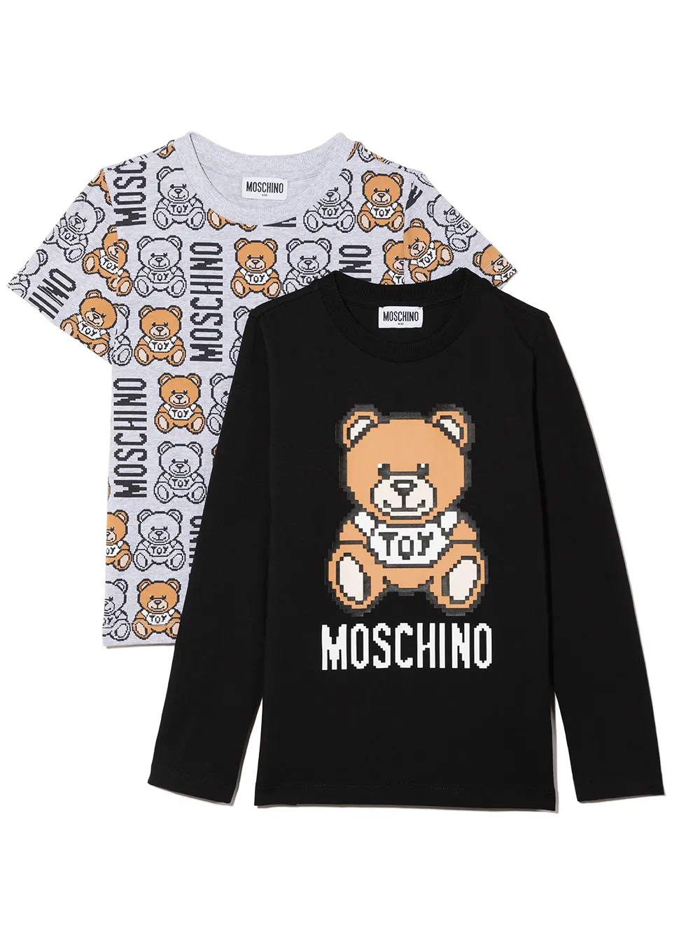 

Moschino Kids playera con estampado de osito - Negro