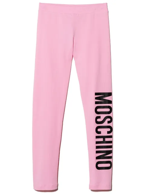 Moschino Kids ليغينغ بطبعة شعار الماركة