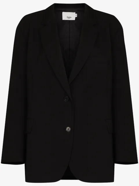 The Frankie Shop Bea single-breasted oversize blazer