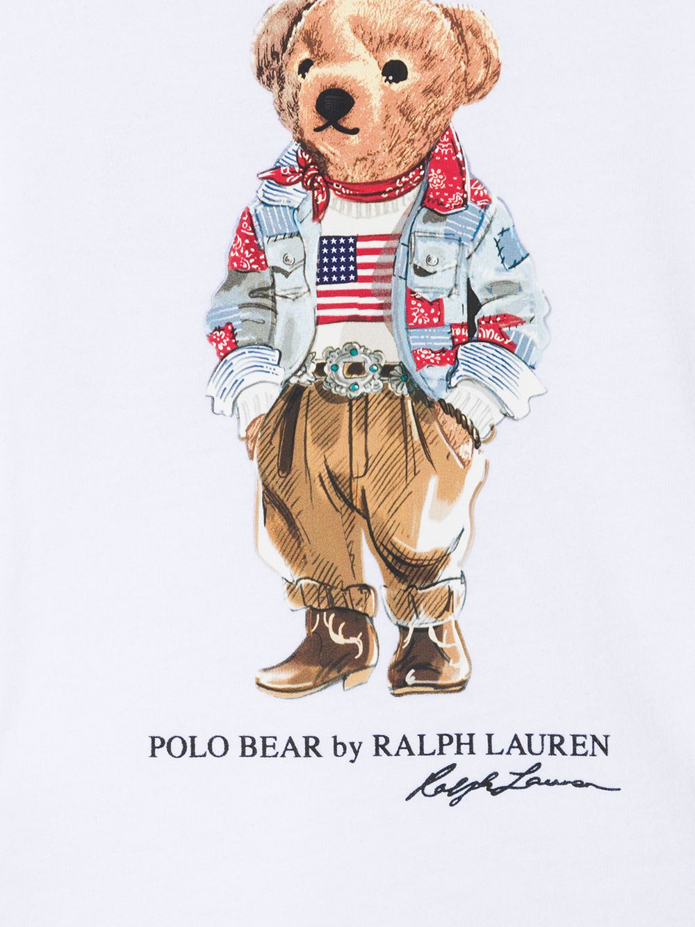 фото Ralph lauren kids топ polo bear с длинными рукавами