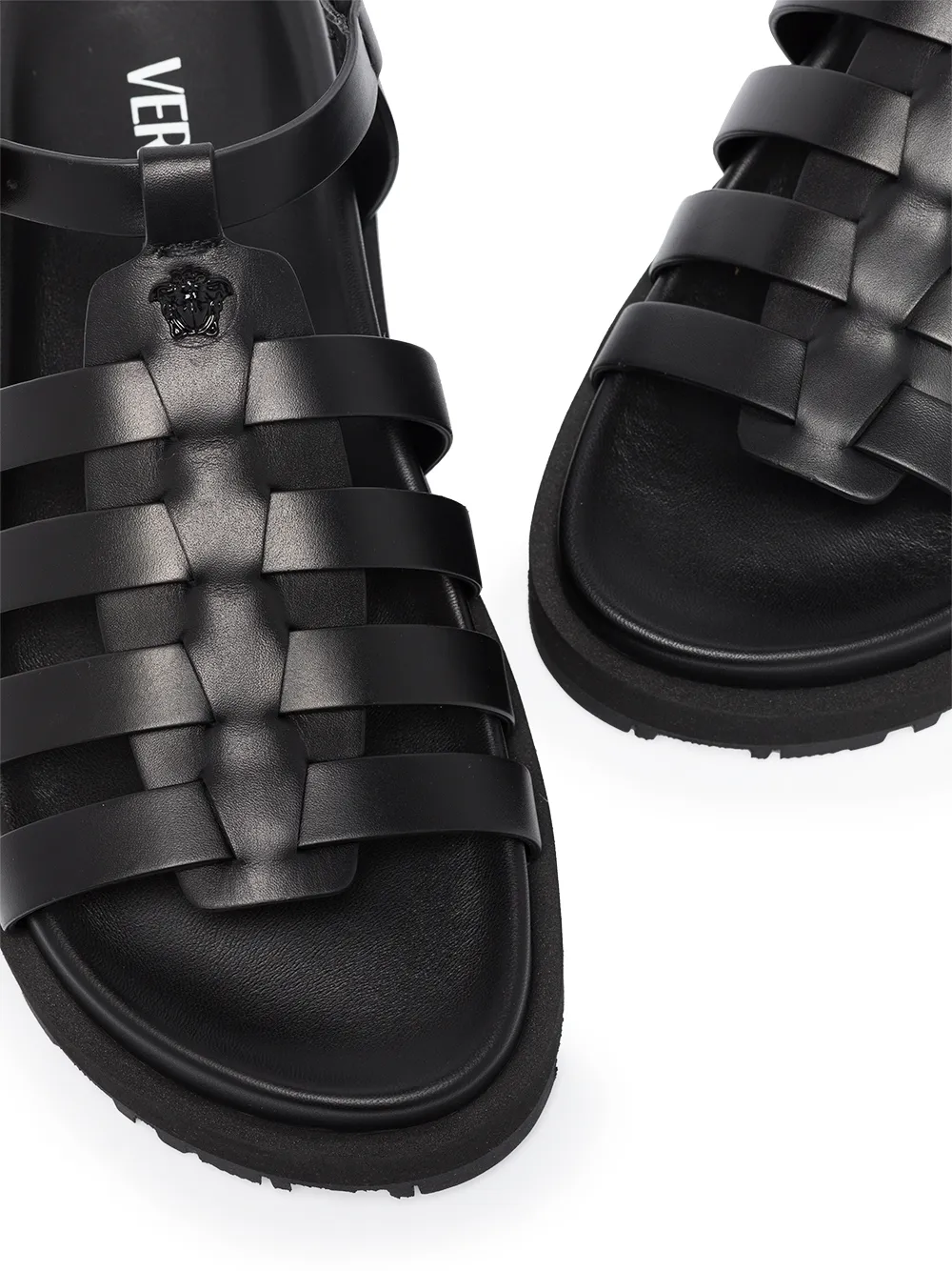 Image 2 of Versace strappy flatform sandals