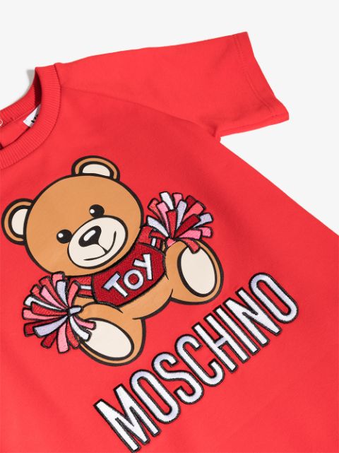 Moschino Kids Cheerleader Teddy Bear Print Dress - Farfetch