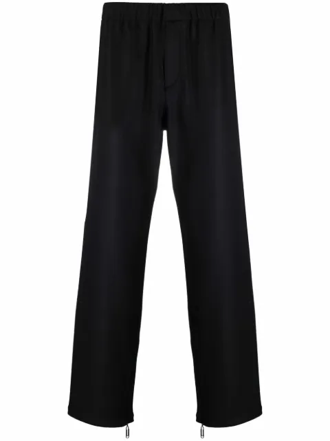 Off-White elasticated-waistband straight-leg trousers