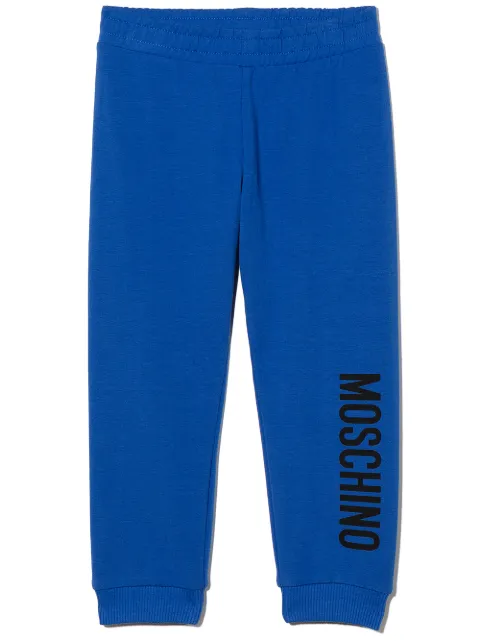 Moschino Kids بنطال رياضي بطبعة شعار الماركة
