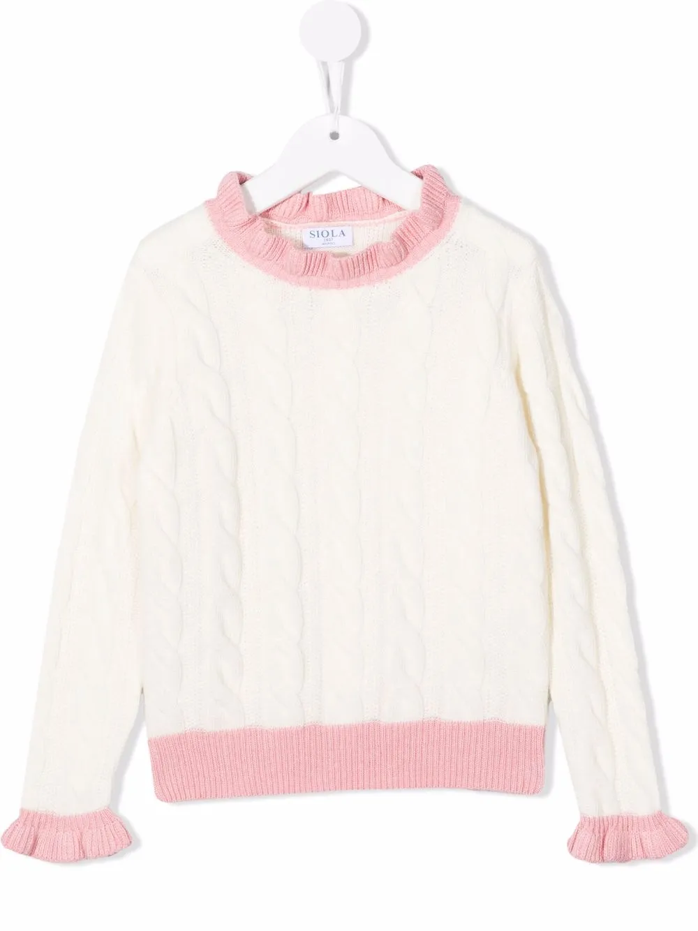 

Siola ruffle trim jumper - Neutrals