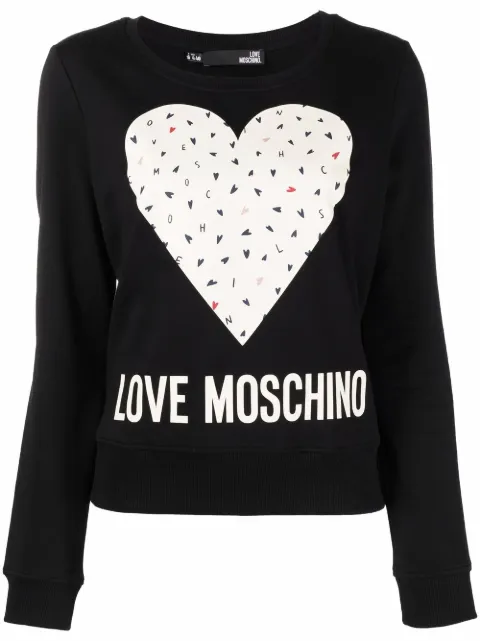 moschino heart jumper