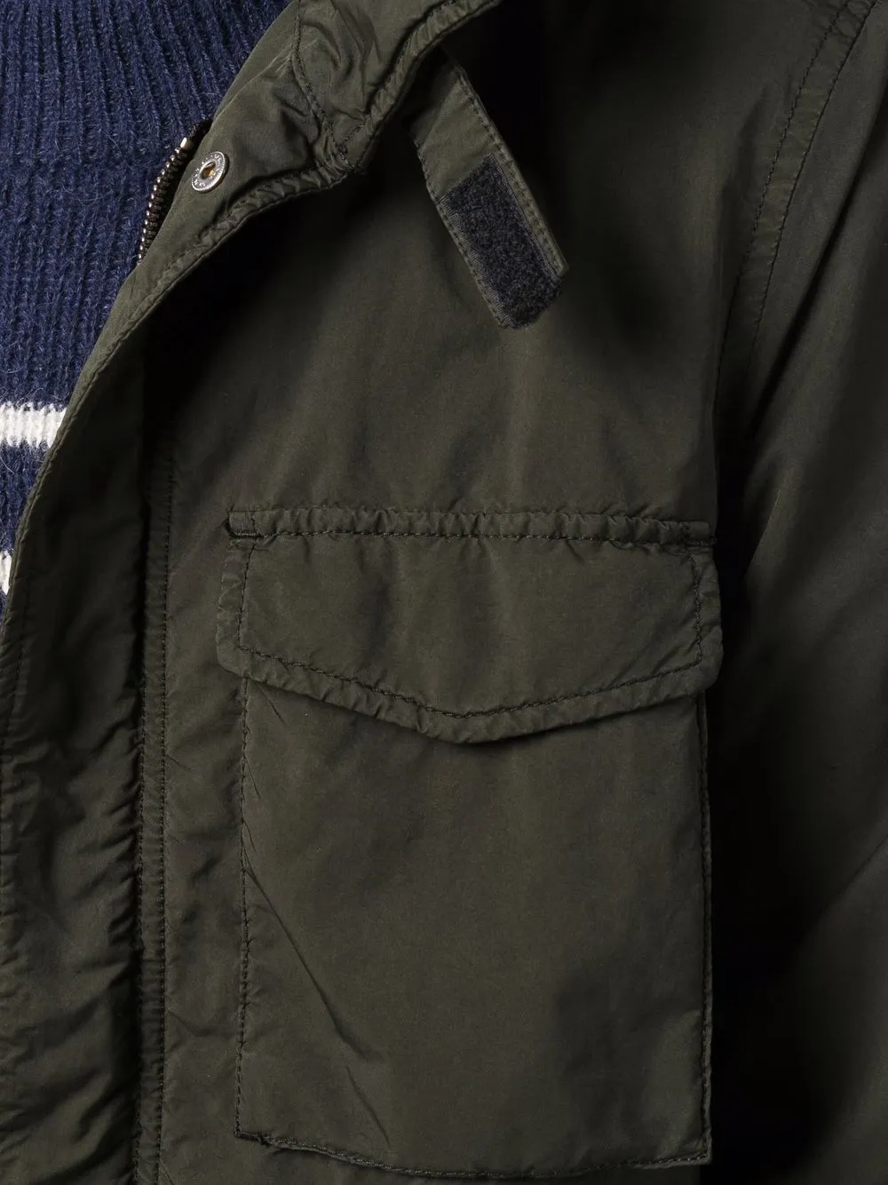 ASPESI crinkled-finish Military Jacket - Farfetch