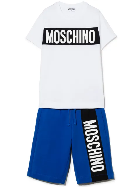 Moschino Kids طقم رياضي بطبعة شعار الماركة
