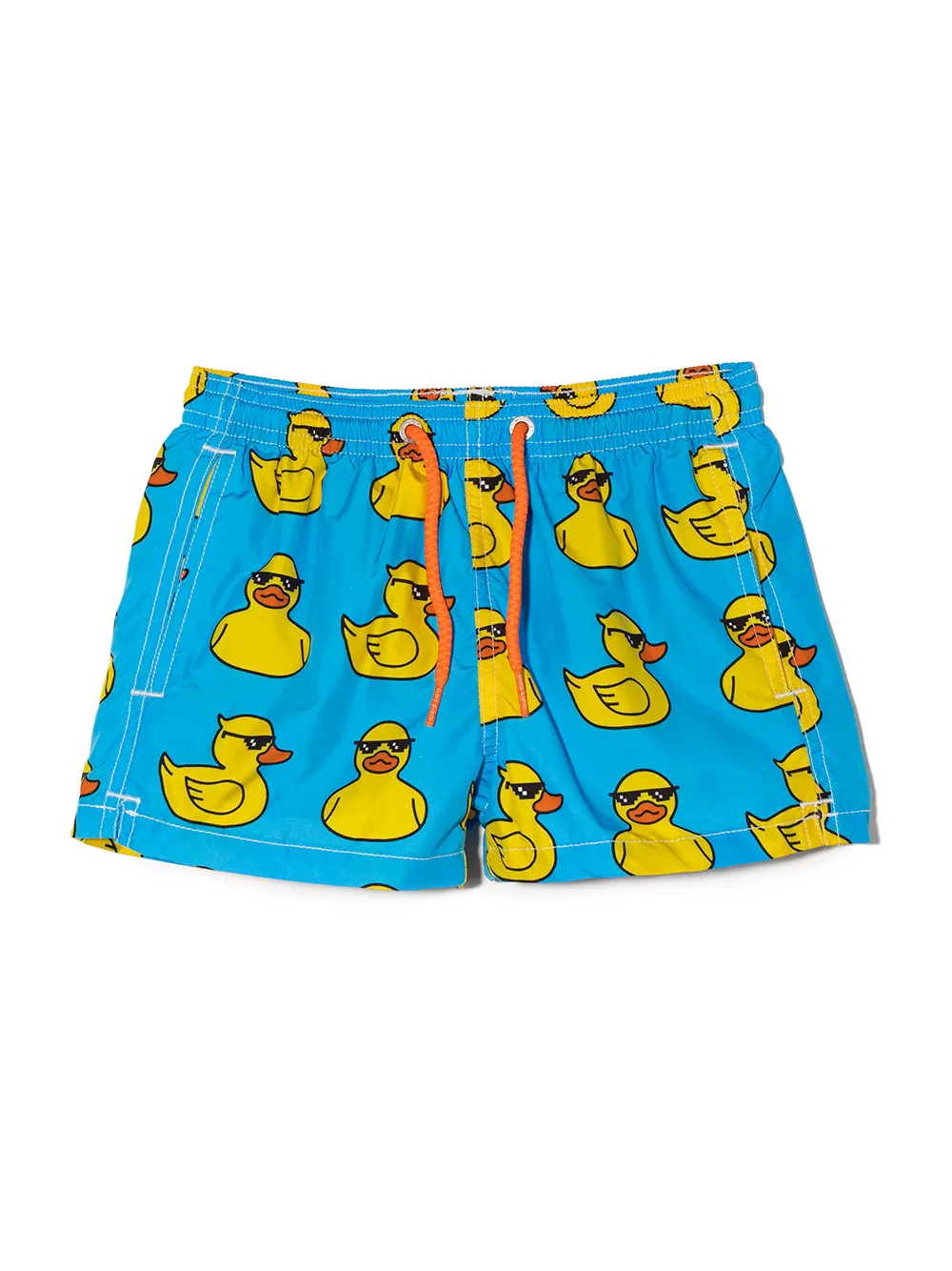 

MC2 Saint Barth Kids Ducky-print swim short - Blue