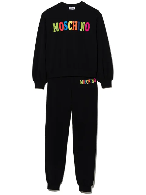 Moschino Kids طقم رياضي بطبعة شعار الماركة