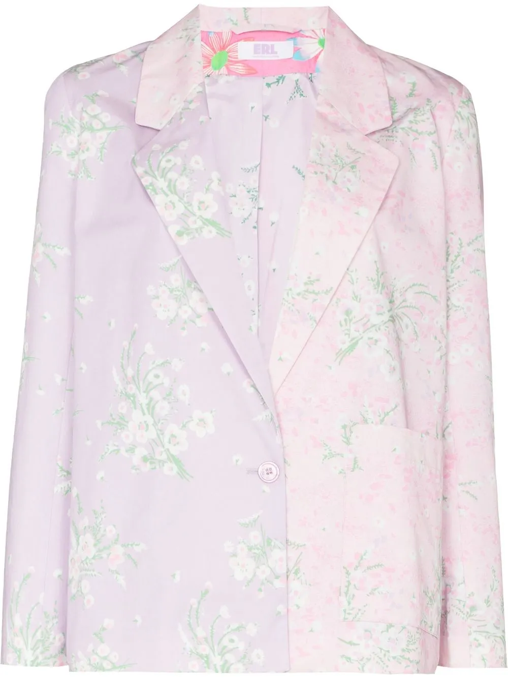 

ERL blazer con estampado floral - Rosado