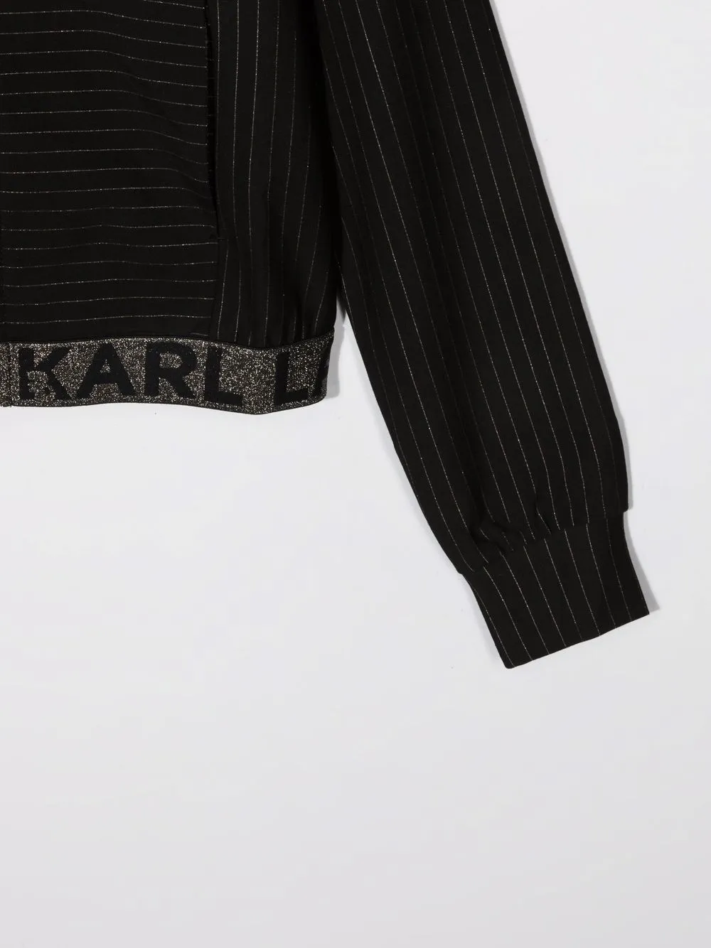 фото Karl lagerfeld kids бомбер на молнии с логотипом