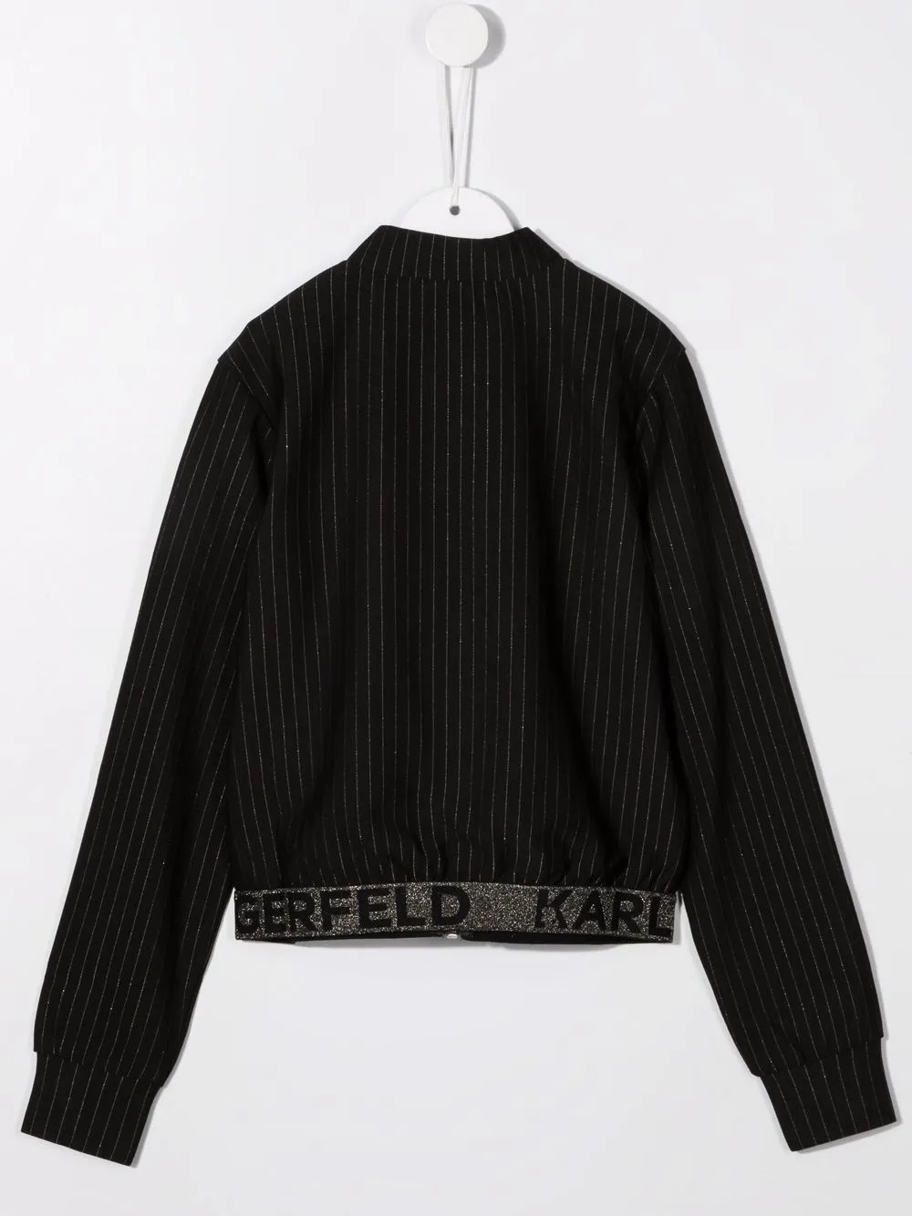 фото Karl lagerfeld kids бомбер на молнии с логотипом