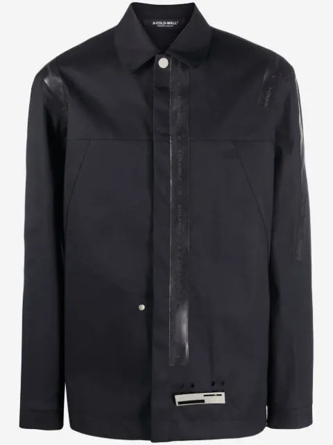 A-COLD-WALL* chemise à finitions en caoutchouc