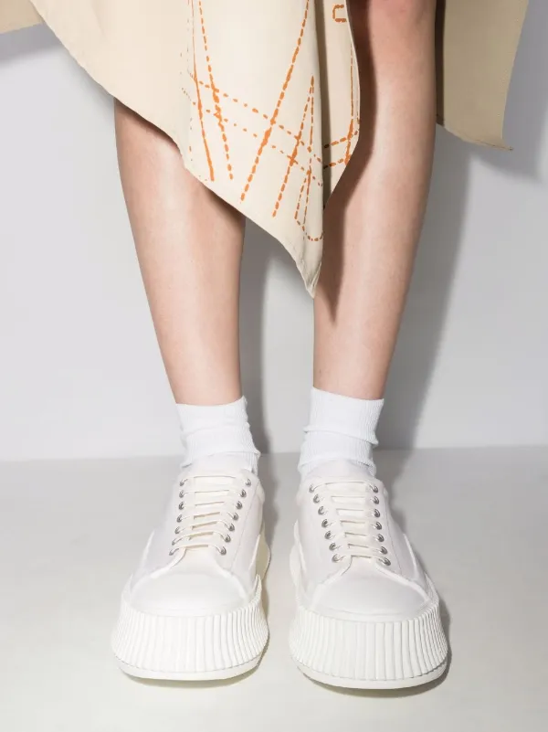 Jil Sander Olona Flatform Sneakers - Farfetch