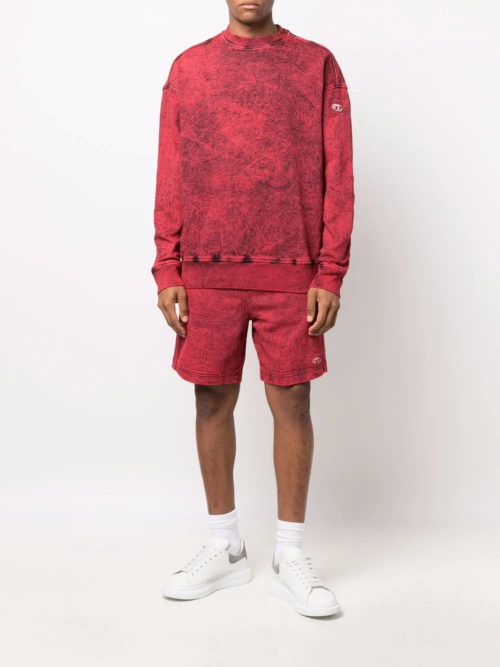 Diesel sweater met ronde hals - Rood