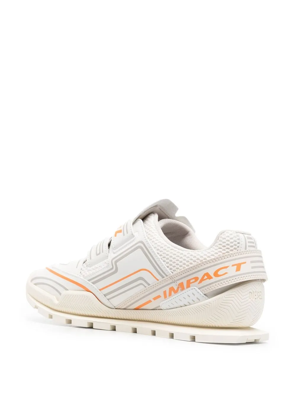 Diesel Sneakers met klittenband Beige