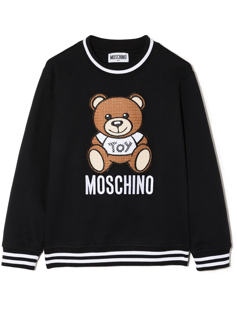 

Moschino Kids sudadera con motivo Teddy Bear - Negro