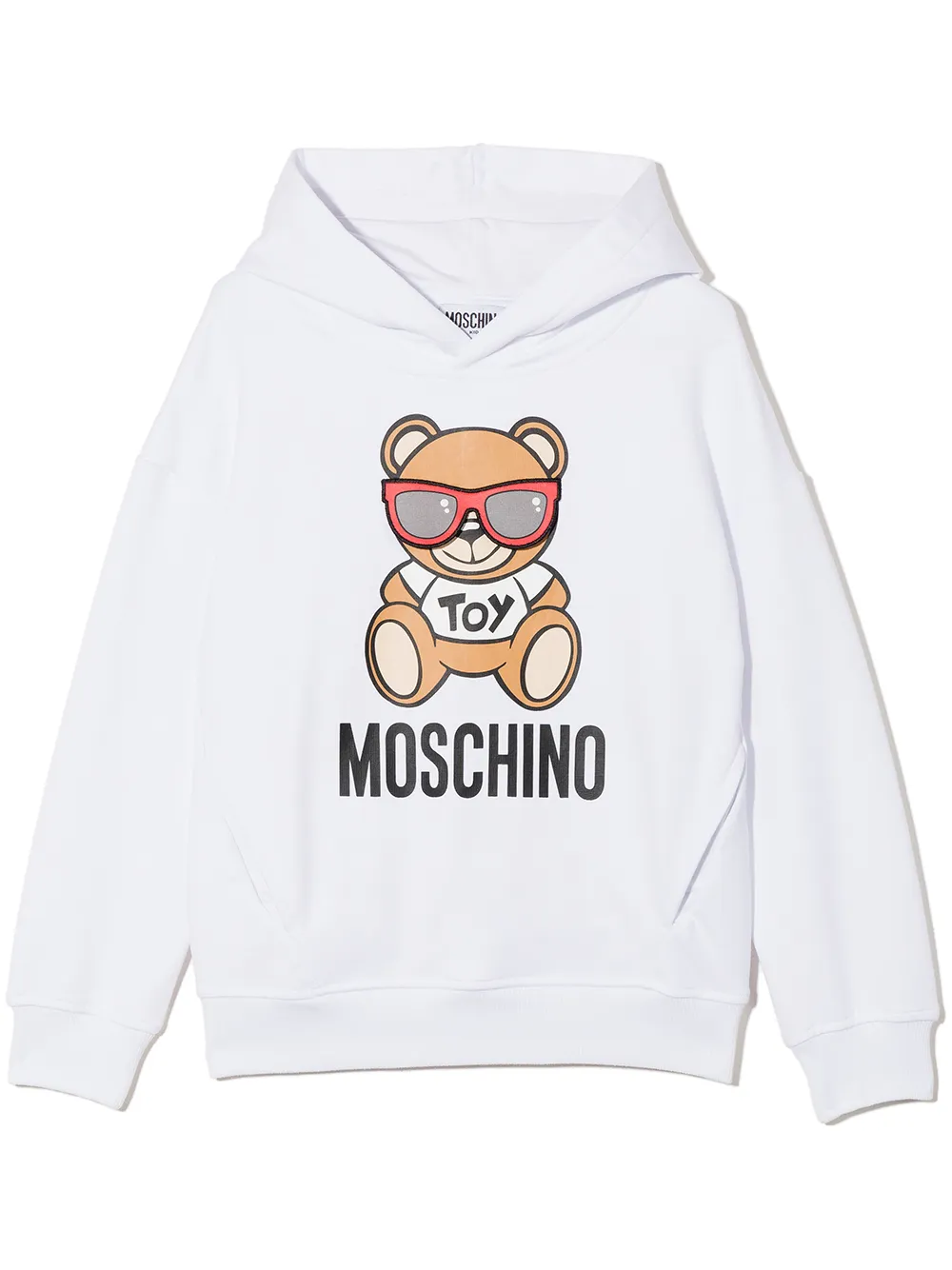 

Moschino Kids hoodie con motivo de oso - Blanco