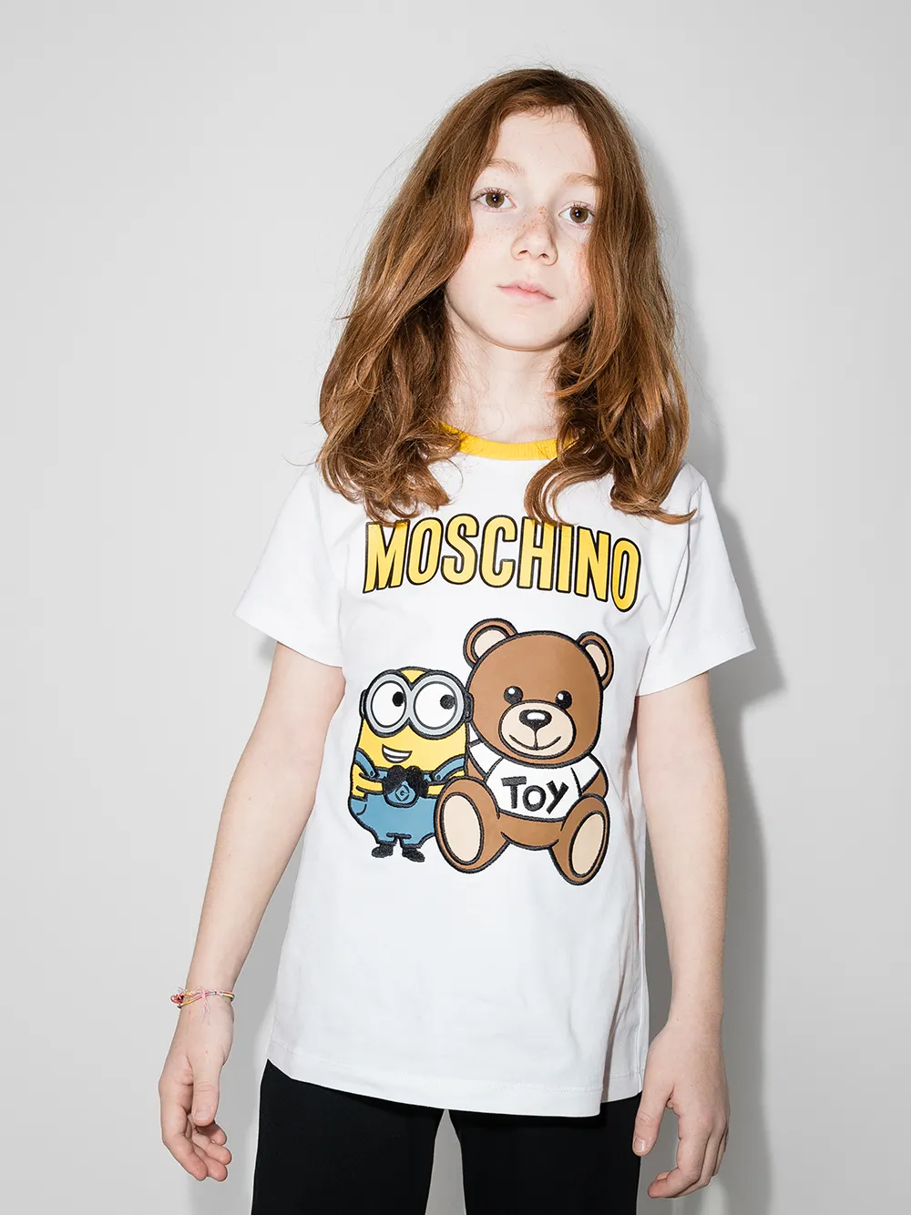 фото Moschino kids футболка с принтом teddy bear