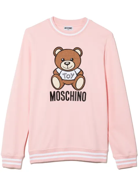 Moschino Kids سويت شيرت بنقش تيدي