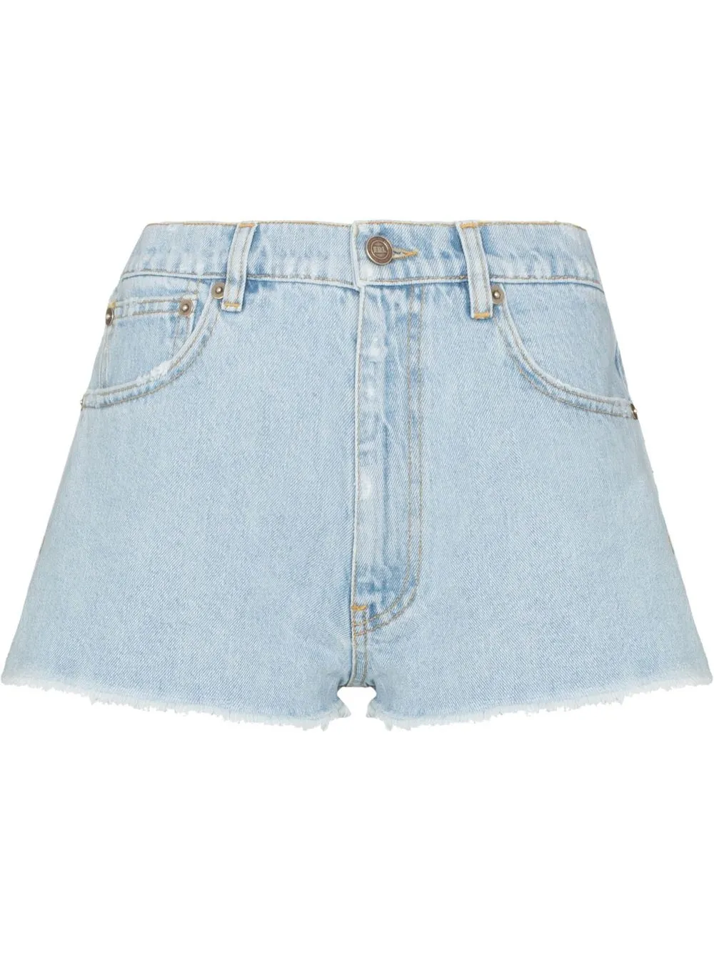 

ERL low-rise skinny denim shorts - Blue