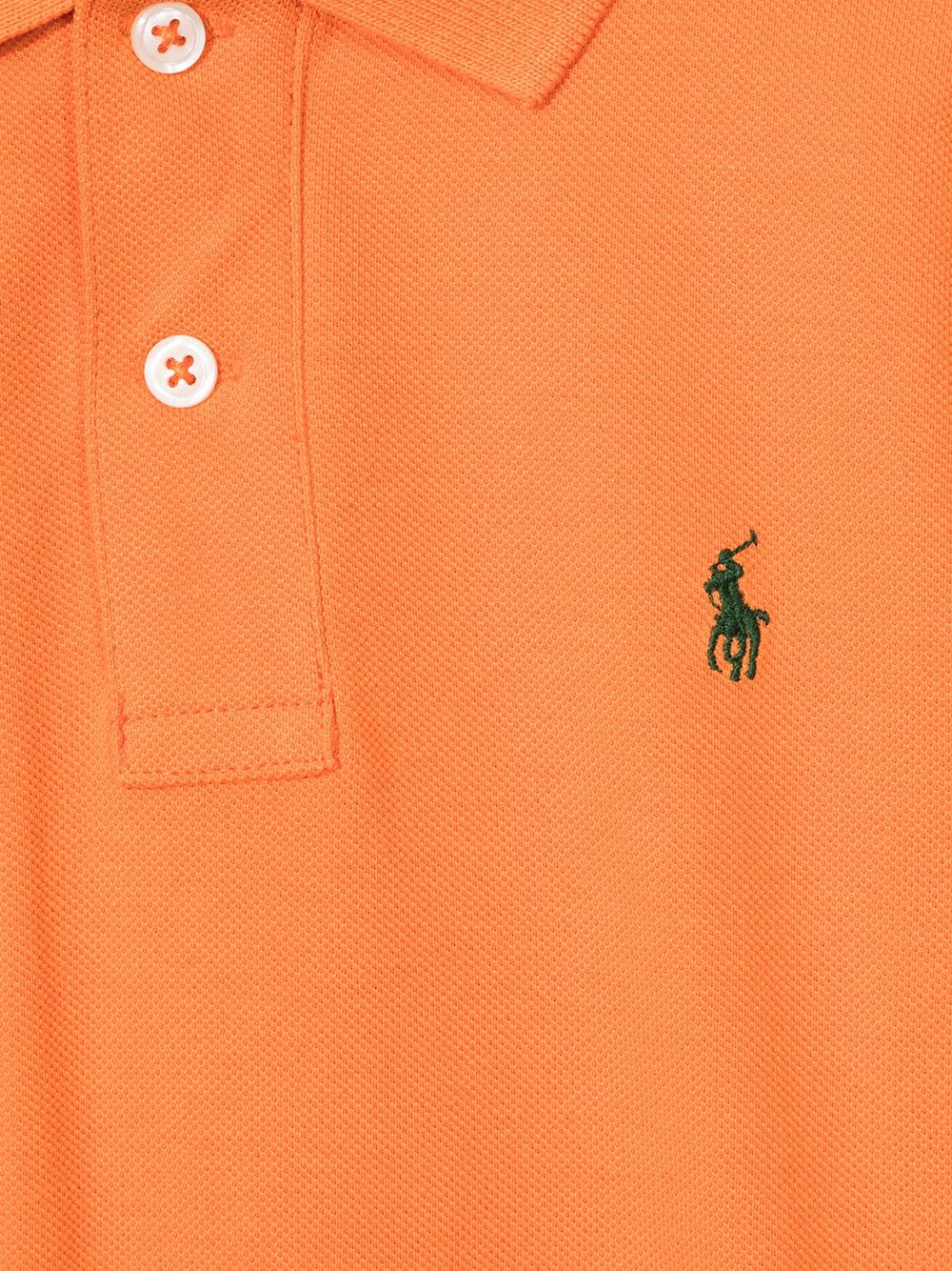 Shop Ralph Lauren Logo-embroidered Cotton Polo Shirt In Orange