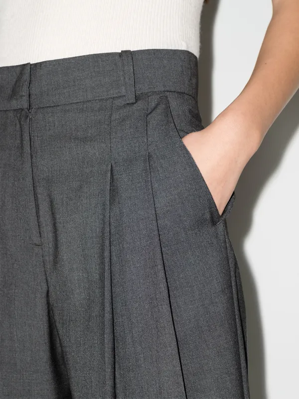 The Frankie Shop Gelso high-waisted Darted Trouser | Grey