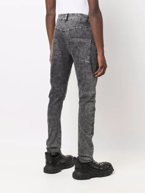 Thom Krom acid wash twisted seam jeans 
