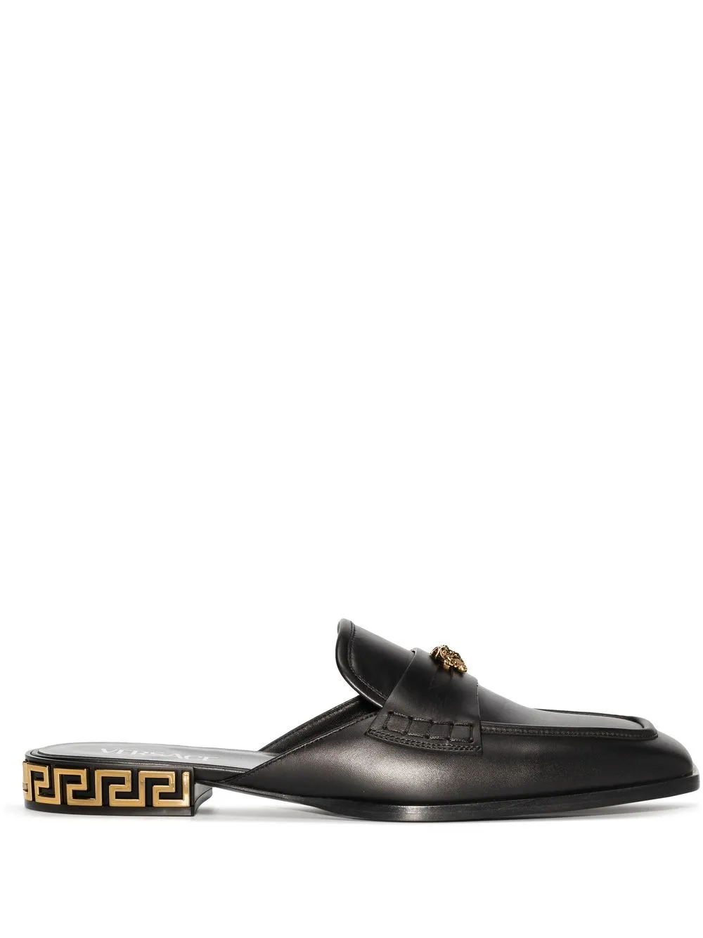 

Versace Medusa square-toe loafers - Black