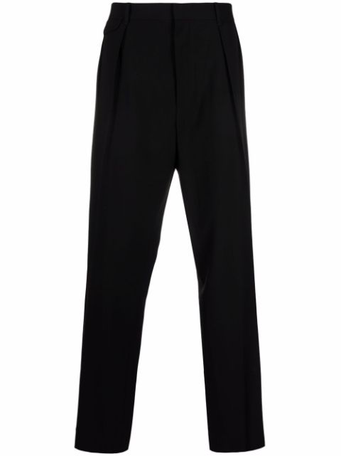 The Row pleated straight-leg tailored trousers