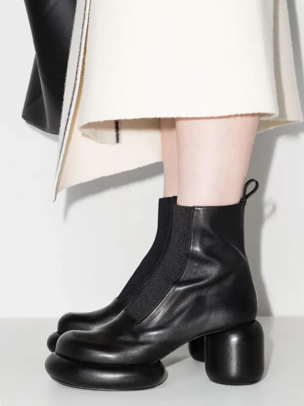 165センチヒールJIL SANDER ジルサンダー 21SS ANKLE BOOT VIBRAM ビブラムソール アンクルブーツ レディース ホワイト JP33010A