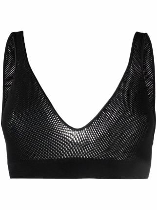 Metallic mesh bra - Women