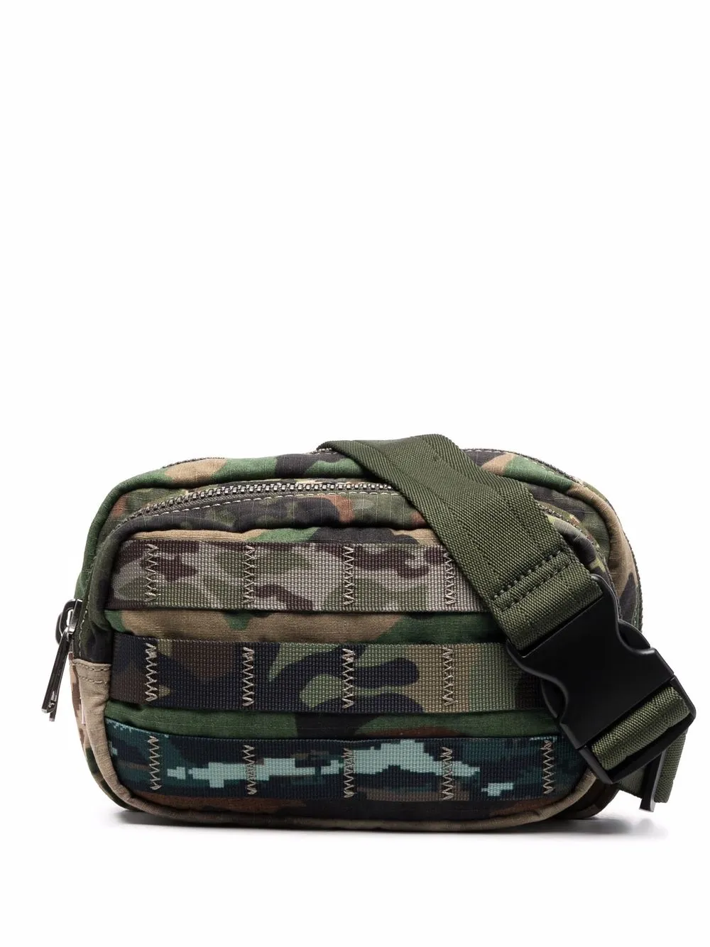 

Diesel cangurera con estampado militar - Verde