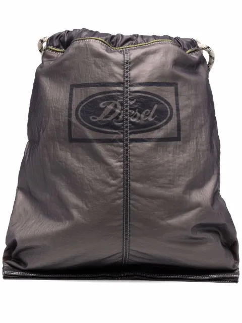 Diesel mochila con logo y cordones