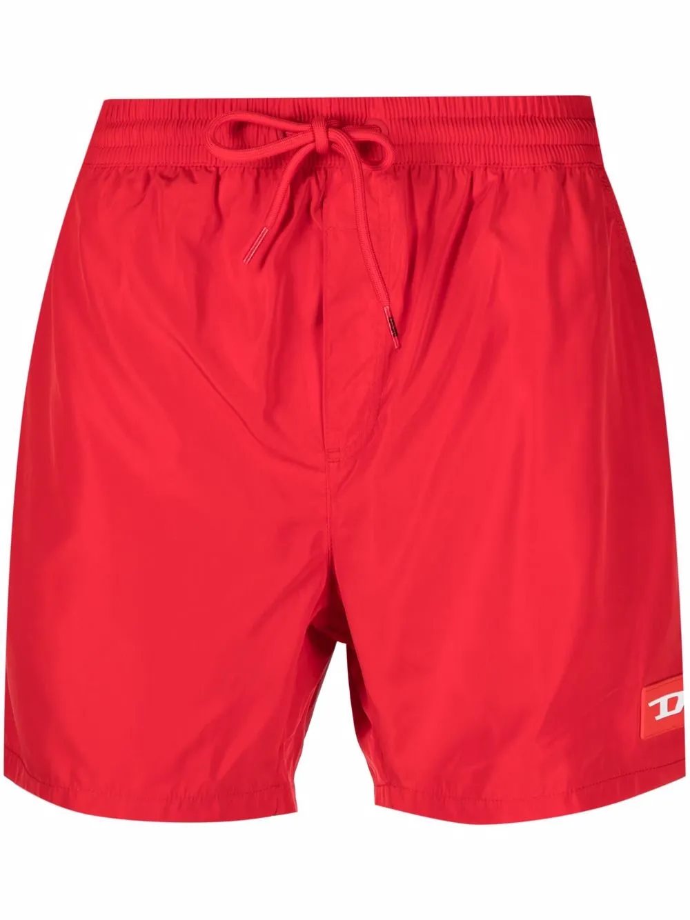 

Diesel logo-patch swim trunks - Red