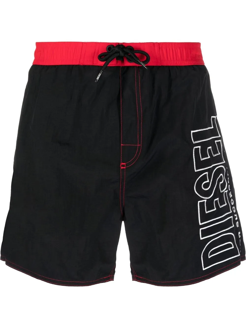 Diesel badbyxor med logotyp | svart | Image 1