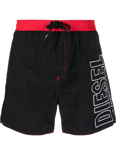 Diesel embroidered-logo swim shorts
