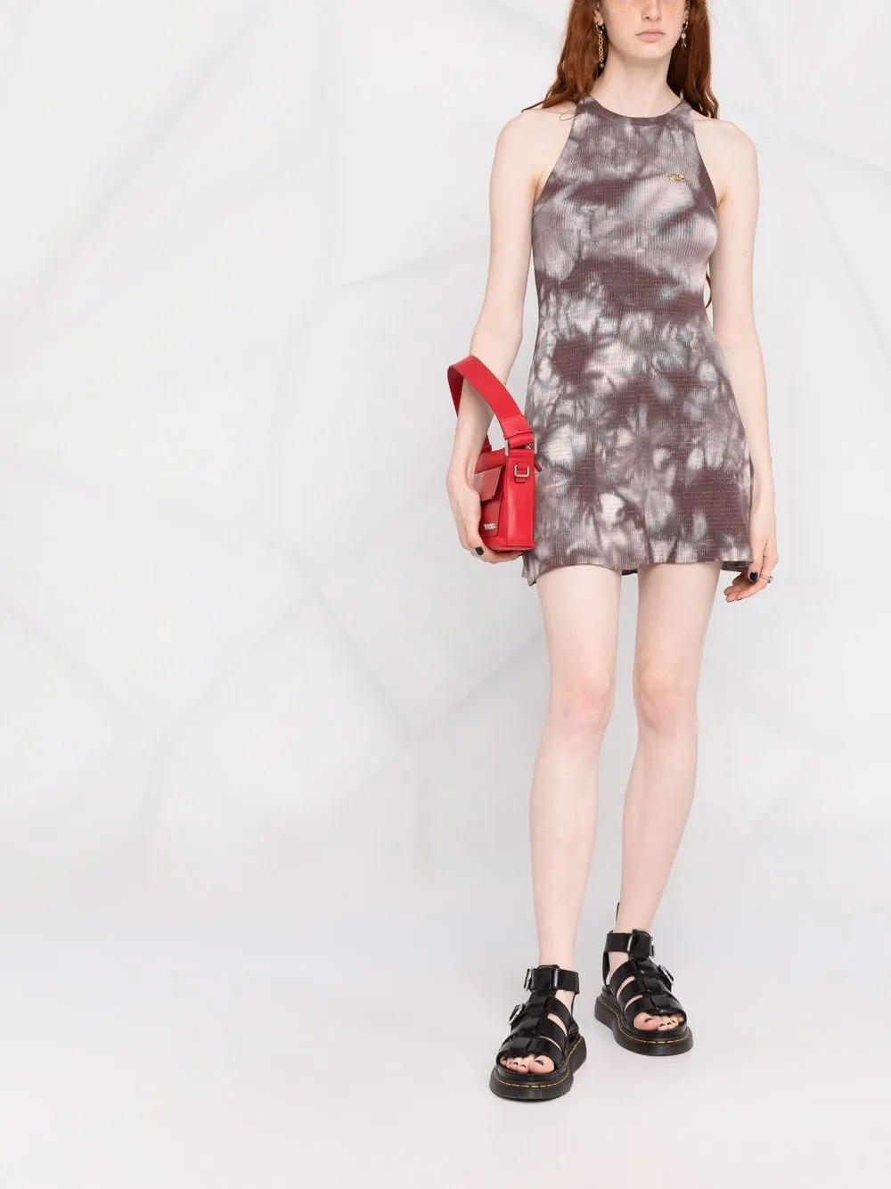 Diesel Metallic jurk Roze