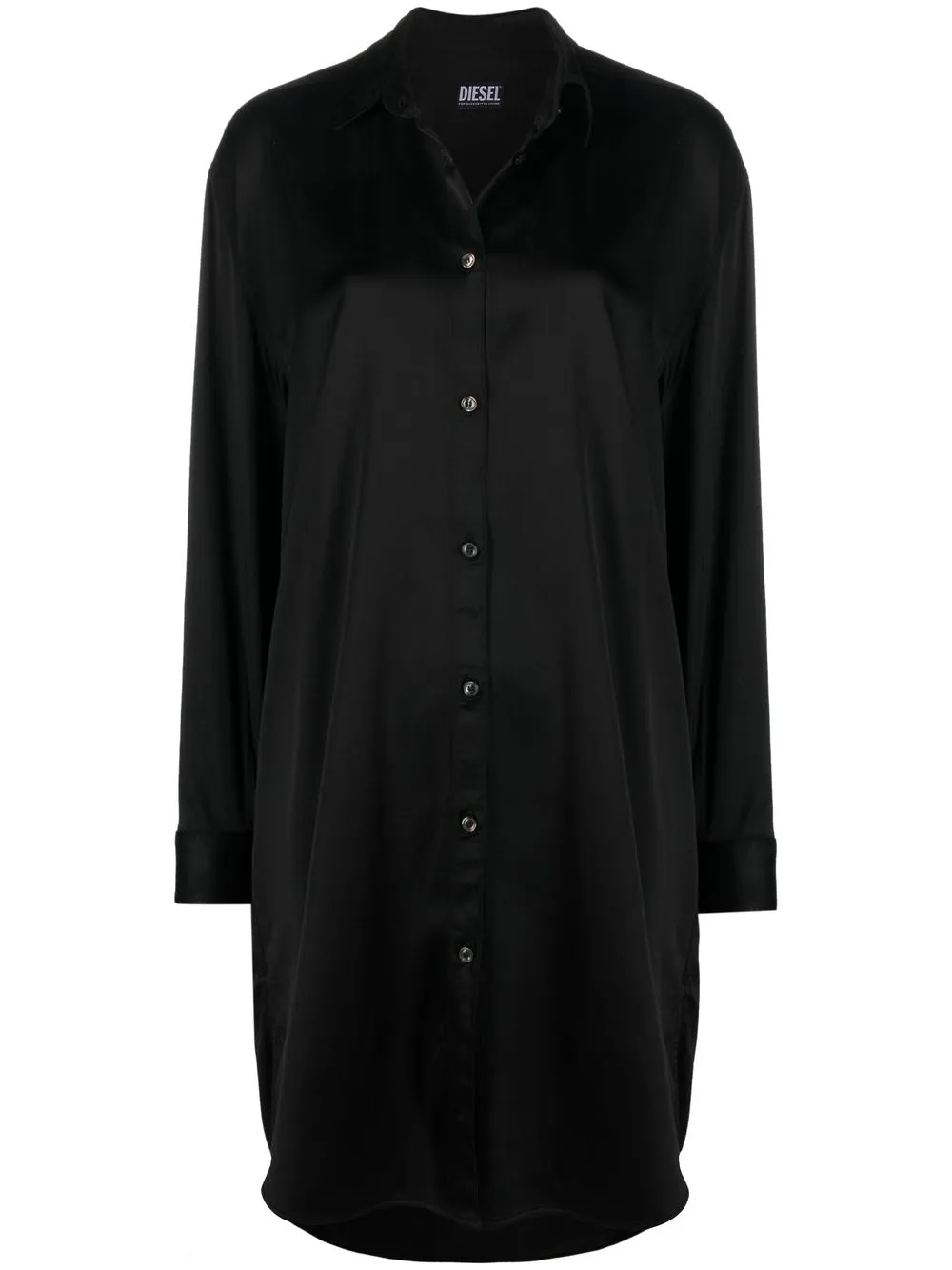 Diesel Diesel Hemdkleid mit Logo - Schwarz