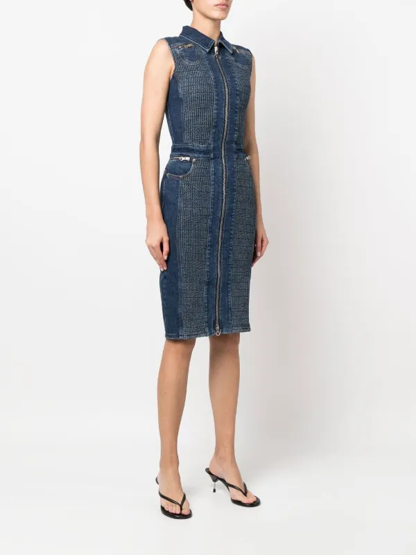 Diesel Zipped Denim Dress | Blue | FARFETCH GE Diesel Zipped Denim Dress | Blue | FARFETCH GE